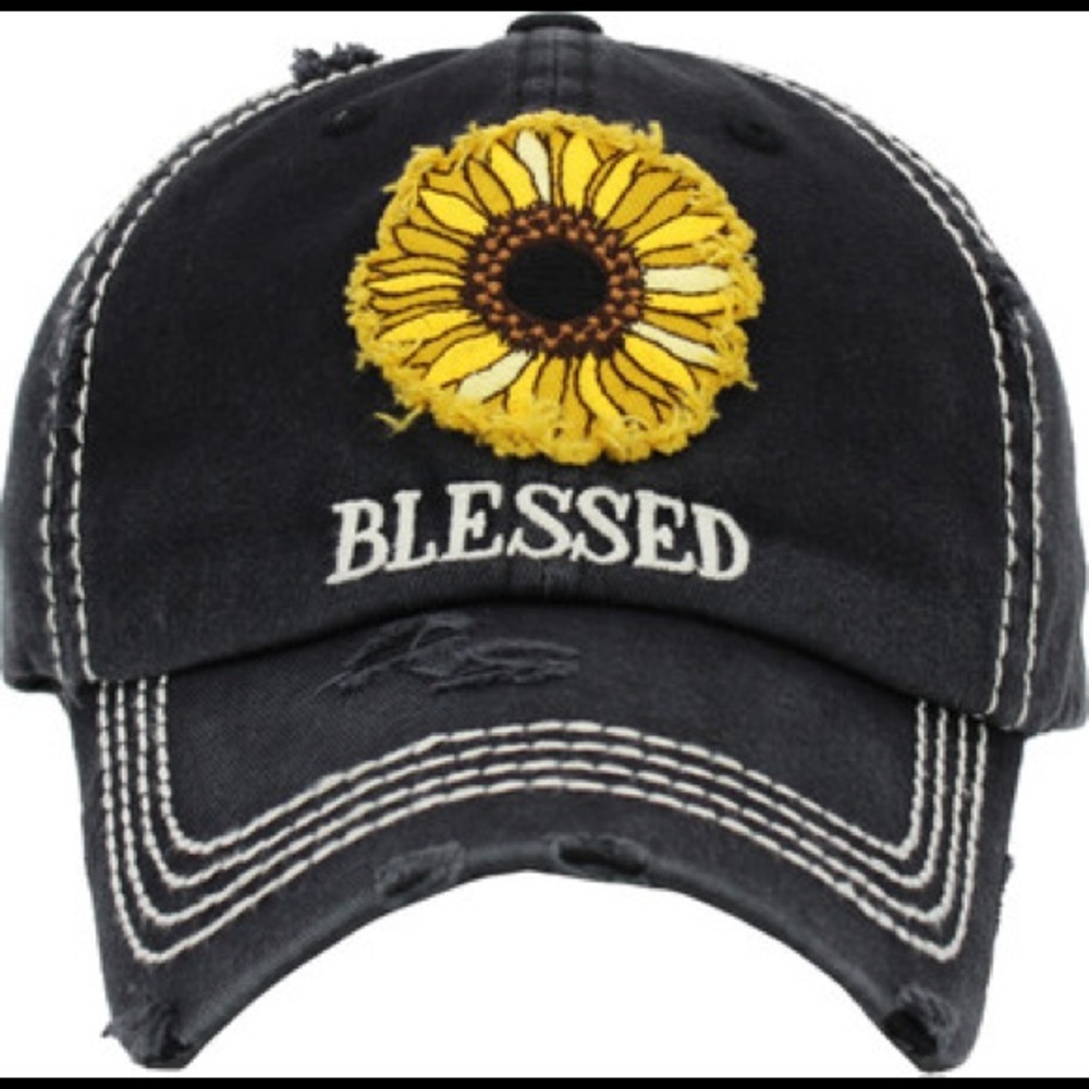 SUNFLOWER BLESSED VINTAGE BALLCAP
